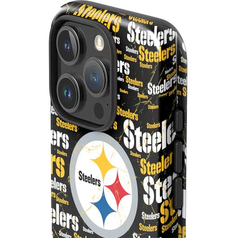 NFL Pittsburgh Steelers Black Blast iPhone 16 Pro Max Impact Case